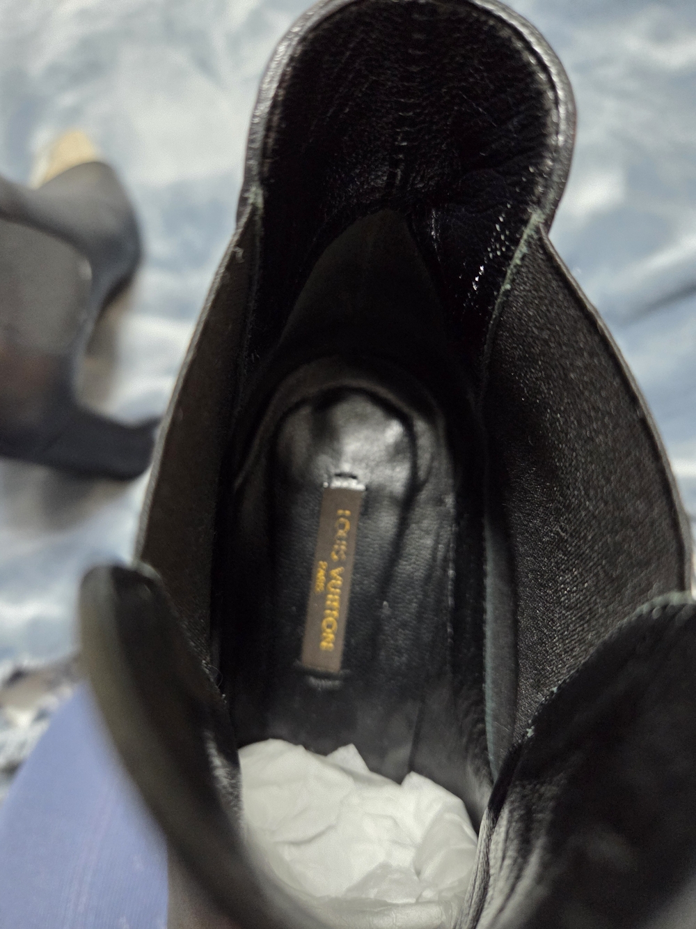 Louis Vuitton Black Leather Ankle Boots - Picture 1 of 6
